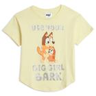 Camiseta Bluey Bingo Mom Little Girls amarela 7-8 anos