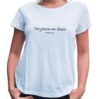 Camiseta blusa feminina Tua Graça Me Basta manga curta Confortável