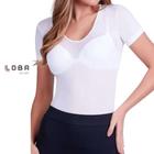 Camiseta Blusa Segunda Pele Feminina Manga Curta Fio 70 Loba Lupo