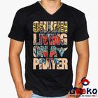 Camiseta Bon Jovi 100% Algodão Ohhhh Living on a Prayer Rock Geeko