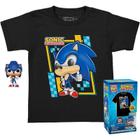 Camiseta + Boneco Sonic - Sonic The Hedgehog - Funko POP! Tees S