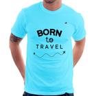 Camiseta Born to travel - Foca na Moda