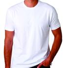 Camiseta Branca Adulto Malha 100% Poliester P