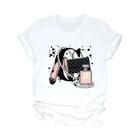 Camiseta Branca de Verão para Mulheres - Moda Casual de Manga Curta