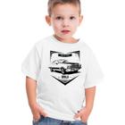 Camiseta Branca Infantil Carro Opala