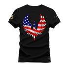 Camiseta Brasão American Algodão Estampada Unissex Nexstar Varias Cores