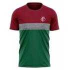 Camiseta Braziline Fluminense Career Masculino - Vinho e Verde