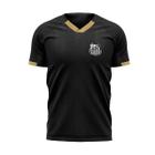 Camiseta Braziline Santos User Masculino - Preto e Dourado