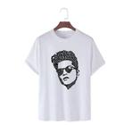 Camiseta Bruno Mars Rosto Cantor Pop Ótimo Tecido Algodão