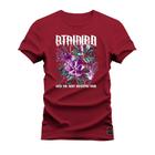 Camiseta Bthingo Plus Size Extra Grande 30.1 Penteada Estampada