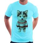 Camiseta Cachorro Husky Siberiano Natalino - Foca na Moda