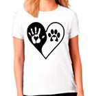 Camiseta Cachorro Pet Dog Branca Feminina01