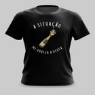 Camiseta Camisa A Situação Me Obriga A Beber Carnaval