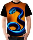 Camiseta Camisa Ads Cobra Azul Serpente Escama