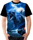 Camiseta camisa Ads Dinossauro Rex Predador Tiranossauro