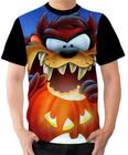 Camiseta Camisa Ads Taz Mania Looney tunes Abóbora Halloween