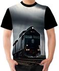 Camiseta Camisa Ads Trem Locomotiva Antigo