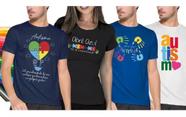 Camiseta Camisa Blusa Autismo Abril Azul Feminina Masculina Transtorno do Espectro Autista TEA 03