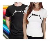 Camiseta Camisa Blusa BandaMetallicaRock Musica Show Masculina Feminina 100% Algodão