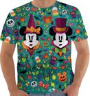 Camiseta Camisa Blusa Estampa Temática Festa Halloween Dia das Bruxas Palhaço Abóbora Caveira