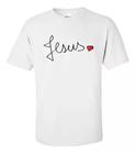 Camiseta Camisa Blusa Infantil Eu Amo Jesus Ilove Deus Fé