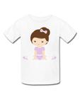 Camiseta camisa blusa menino menina bailarina ballet sapatilha dança