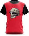 Camiseta Camisa Caveira Capacete Exército Guerra Ucrânia