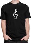 Camiseta Camisa Clave De Sol Nota Músical Instrumentos Music