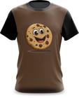 Camiseta Camisa Cookie de Chocolate Feliz