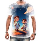 Camiseta Camisa Crianças Astronautas Planetas Galáxias 10