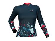 Camiseta camisa de pesca presa baby look pv 08 flores - protecao uv 30+ - PRESA VIVA