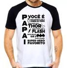 Camiseta Camisa Dia Dos Pais Presente Super Herói Melhor Pai
