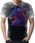 Camiseta Camisa Dragão Neon Monstro Fogo Rei Mitologia 1