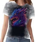 Camiseta Camisa Dragão Neon Monstro Fogo Rei Mitologia 2