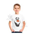 Camiseta camisa Frozen Olaf Sorriso Personalizada