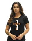 Camiseta Camisa Gospel Leão na Cruz MD67 - Rainha da Floresta