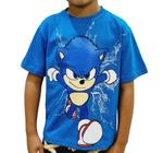 Camiseta Infantil Sonic o Filme Porco Espinho The Hedgehog