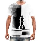 Camiseta Camisa Jogo Tabuleiro Xadrez Rei Torre Rainha HD 2