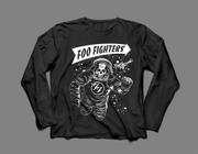 Camiseta / Camisa Manga Longa Feminina Foo Fighters Ff