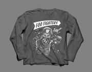 Camiseta / Camisa Manga Longa Feminina Foo Fighters Ff