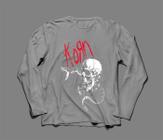 Camiseta / Camisa Manga Longa Feminina Korn Metal