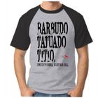 Camiseta camisa masculina barbudo tatuado titio tio dando padrinho