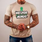 Camiseta Camisa Melhor Pai do Mundo 100% Algodão Malha Premium Masculino