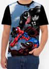 Camiseta Camisa Miles Morales Homem Aranha Preto Menino &8_x000D_