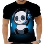 Camiseta Camisa Personalizada Animal Panda Urso Óculos 2_x000D_
