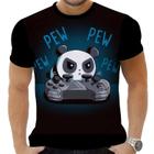 Camiseta Camisa Personalizada Animal Panda Urso Óculos 3_x000D_