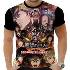 Camiseta Camisa Personalizada Anime Ataque dos Titãs 04_x000D_