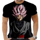 Camiseta Camisa Personalizada Anime Clássico Dragon Ball Goku Black 14_x000D_