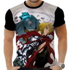 Camiseta Camisa Personalizada Anime Clássico Fullmetal Alchimist Hd 01_x000D_ - Zahir Store