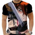 Camiseta Camisa Personalizada Anime Clássico Kenshin Samurai X 17_x000D_